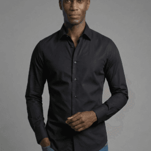 The Lumiere Black Tailored Shirt